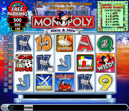 Monopoly: Here and Now Slot